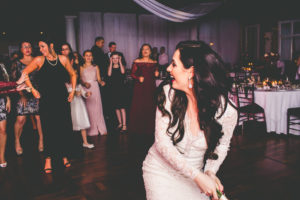 St. Augustine Wedding Bride Bouquet Toss Fun