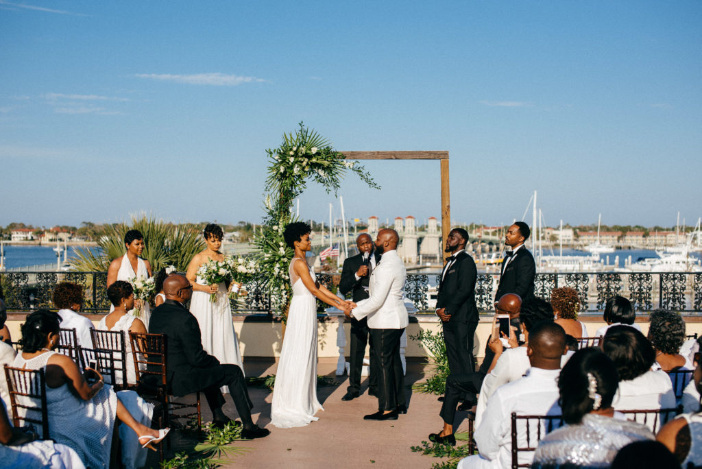 St. Augustine Rooftop Wedding Ceremony 2